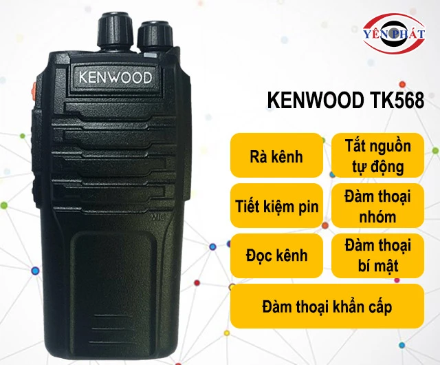 tính năng của Máy bộ đàm Kenwood TK568