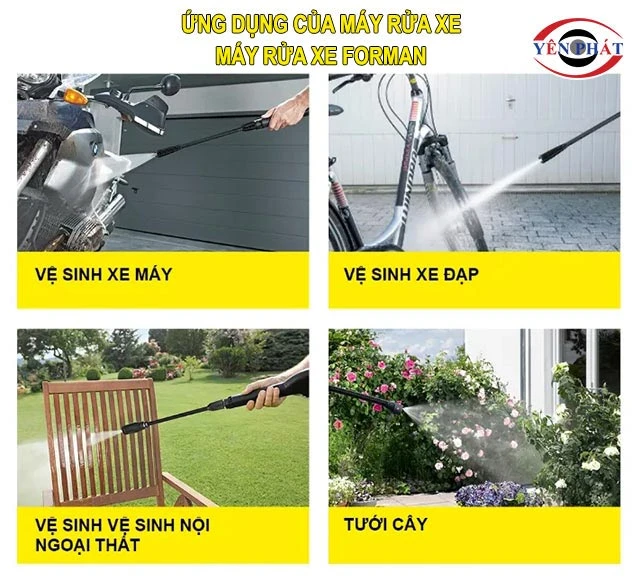 ứng dụng của Máy rửa xe Forman