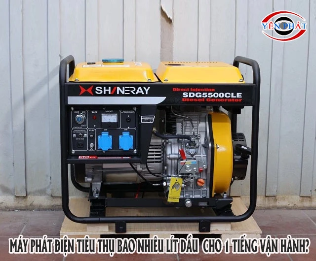 Cách tính lượng dầu tiêu hao trên máy phát điện khó không?