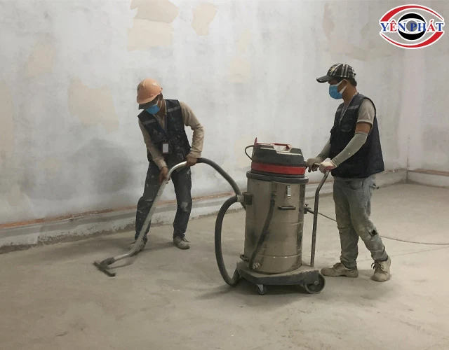 Cách đánh bóng sàn xi măng bằng máy hút bụi