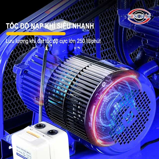 Tốc độ nạp khí siêu nhanh