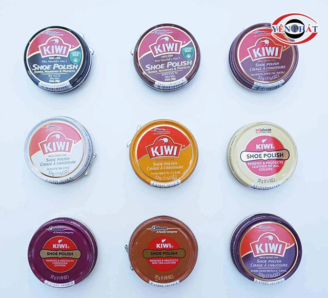 các loại xi đánh bóng giày Kiwi