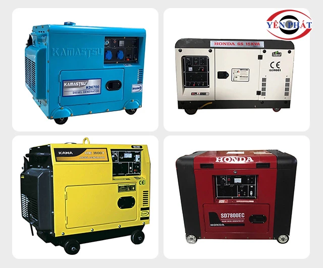 các mẫu máy phát điện chạy bằng dầu