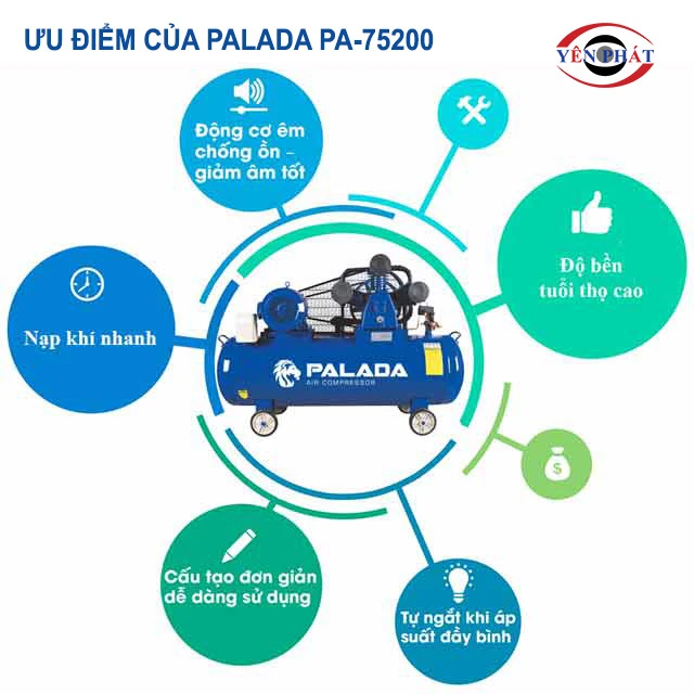 ưu điểm của máy nén khí Palada PA-75200