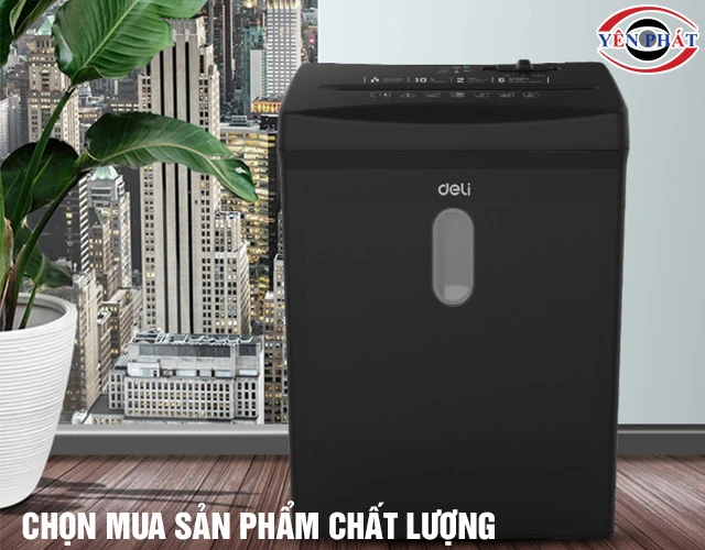 Chọn mua máy huỷ tài liệu Deli