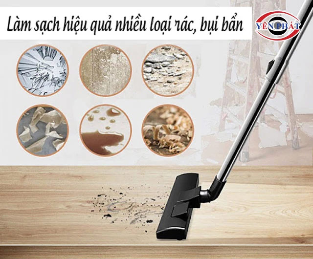 Xử lý nhiều loại bụi bẩn