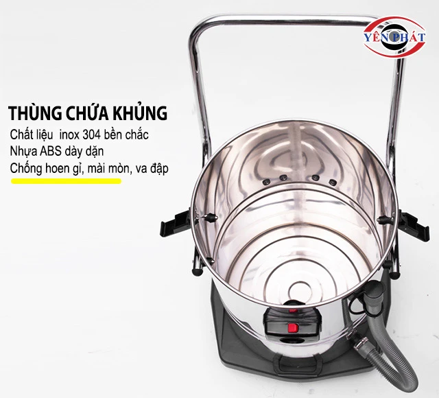 Dung tích thùng chứa bụi khủng