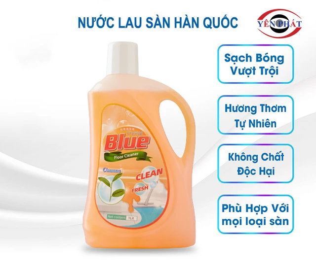 ưu điểm của nước lau sàn Hàn Quốc