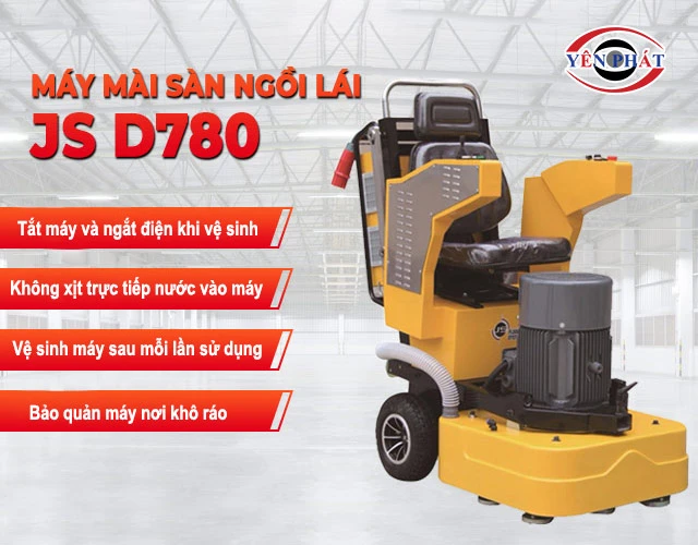 Tips vệ sinh Máy mài sàn JS D780