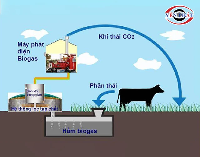 ưu điểm của máy phát điện dùng biogas