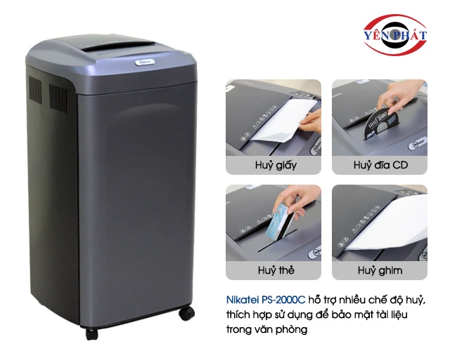 các chế độ huỷ của Máy hủy tài liệu NiKatei PS-2000C