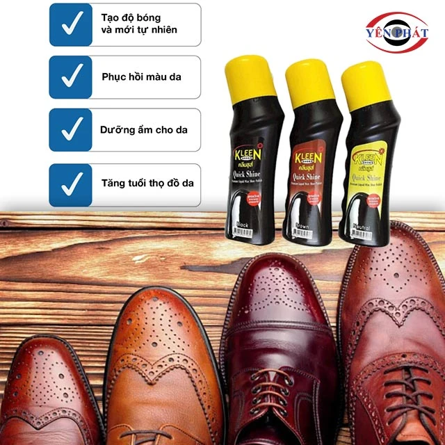cồn dụng của xi đánh giày dạng nước Kleen 75ml