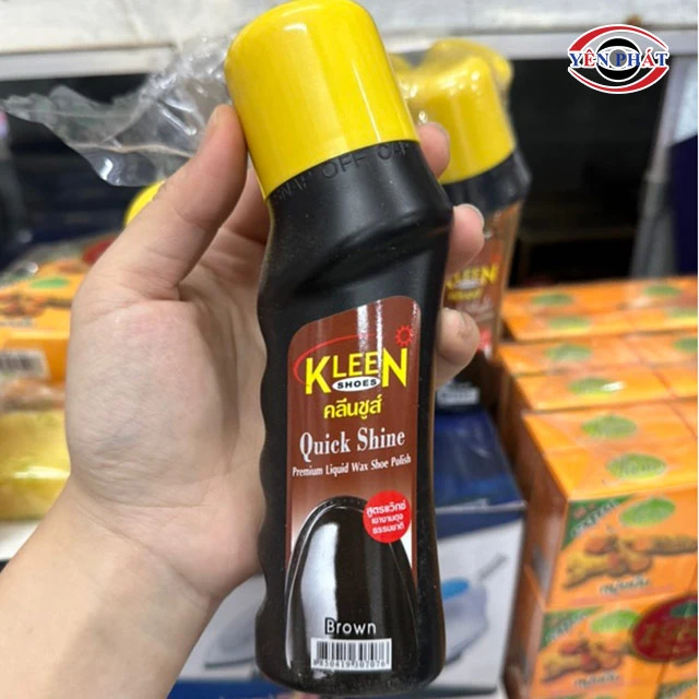xi đánh giày Kleen màu nâu 75ml dạng nước