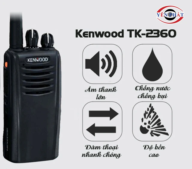 ưu điểm của Bộ đàm Kenwood TK-2360