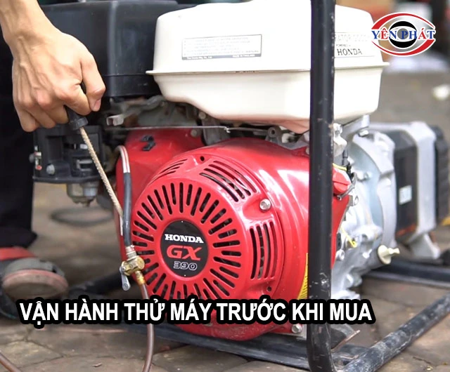 vận hành thử máy