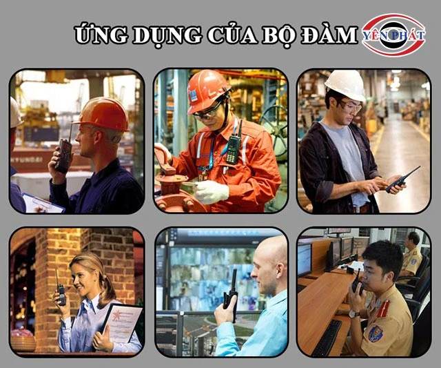 Ứng dụng của bộ đàm Motorola GP 1100 (UHF)