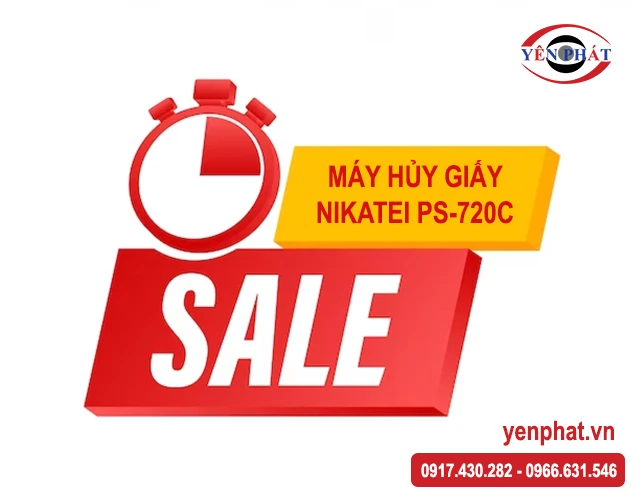 yên phát sale máy hủy giấy Nikatei PS-720C