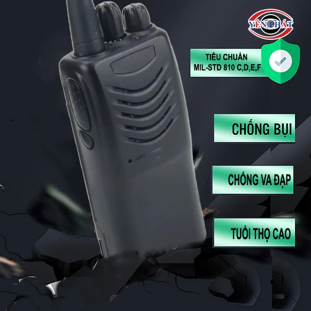 đạt tiêu chuẩn MIL-STD 810 C,D,E,F