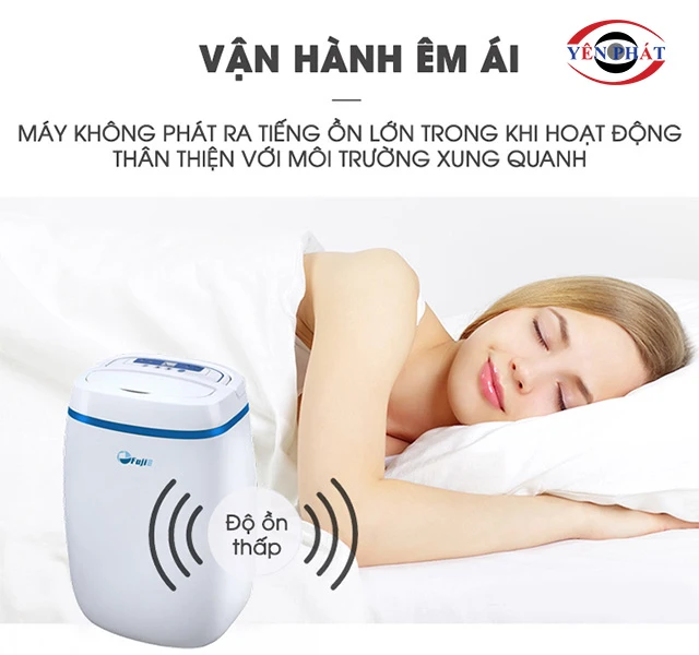 máy hút hơi ẩm Fujie vận hành êm ái