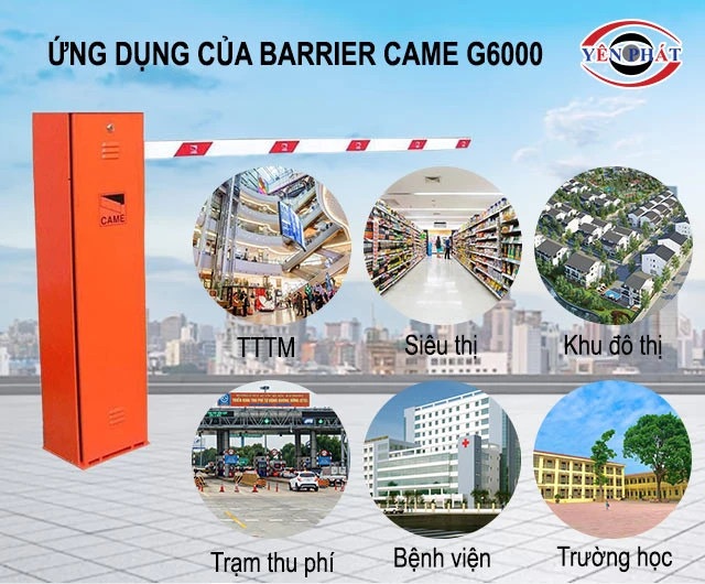 ứng dụng của Cổng barrier tự động Came G6000