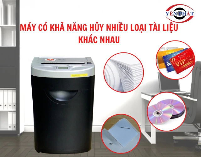  máy hủy giấy Silicon PS-836C huỷ nhiều loại tài liệu