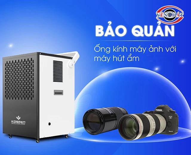 bảo quản máy ảnh bằng máy hút ẩm