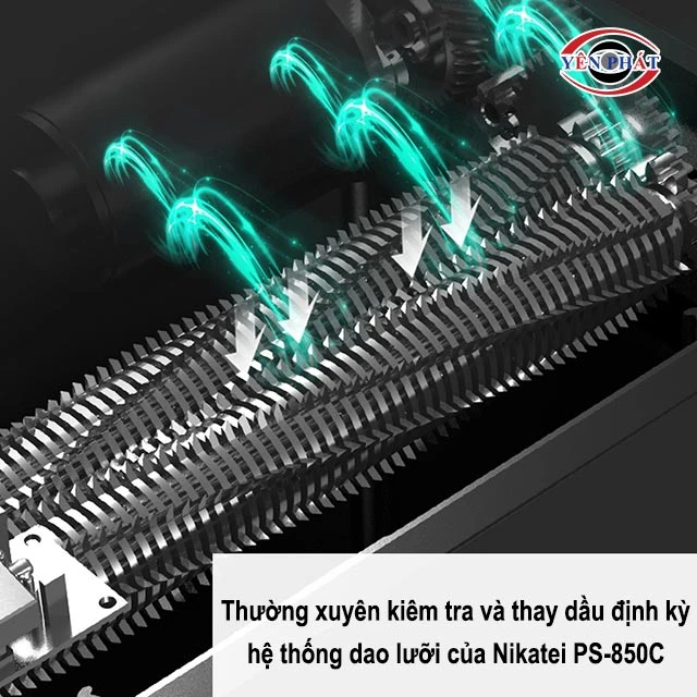 kiểm tra lưỡi dao của máy định kỳ