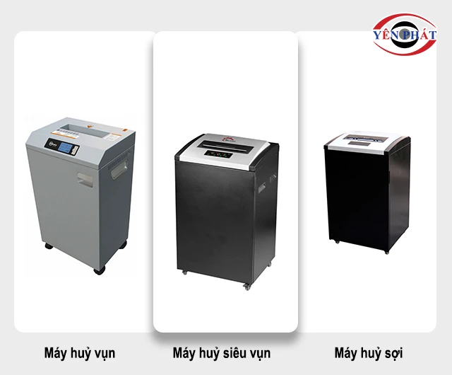 phân loại Máy hủy giấy công nghiệp theo kiểu huỷ