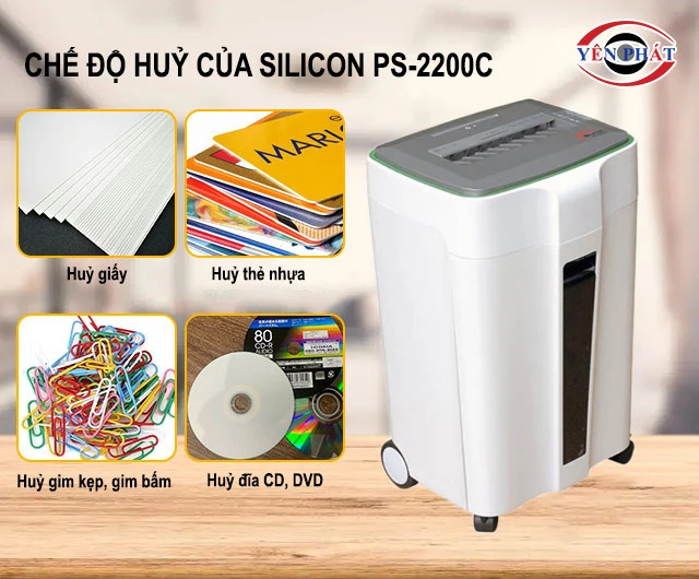 chế độ huỷ của Máy hủy tài liệu Silicon PS-2200C