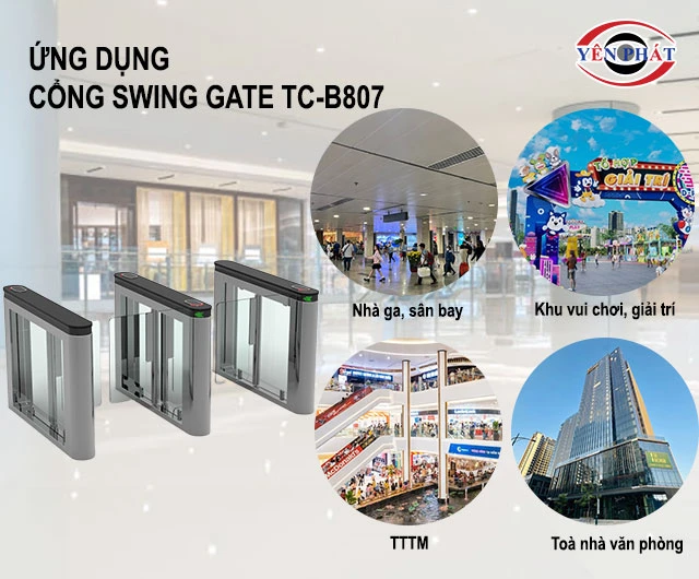 ứng dụng của Cổng tự động Swing Gate TC-B807