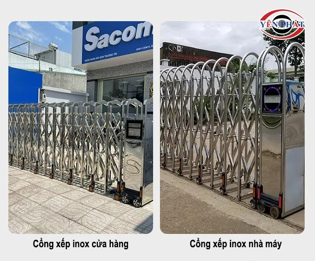 nhu cầu sử dụng cổng xếp inox