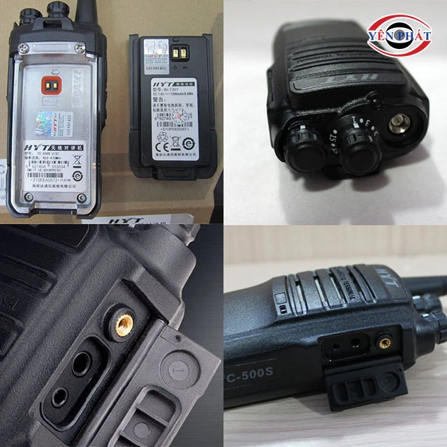 cấu tạo của bộ đàm cầm tay HYT TC 500S