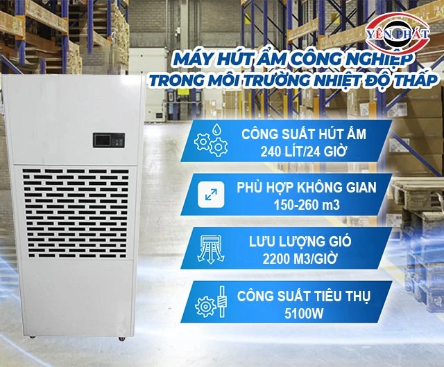 Máy Hút Ẩm FujiE HM-6240EB hút ẩm siêu nhanh