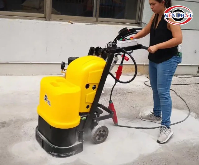 sử dụng máy mài sàn JS 550 