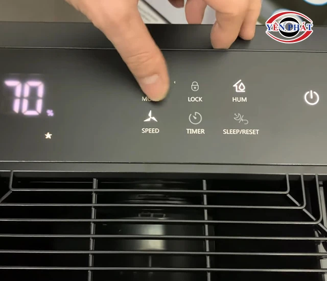 Bật nguồn máy, chọn chế độ