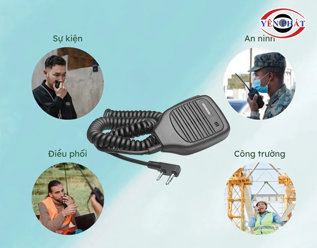 Ứng dụng của microphone bộ đàm Kenwood KMC-21