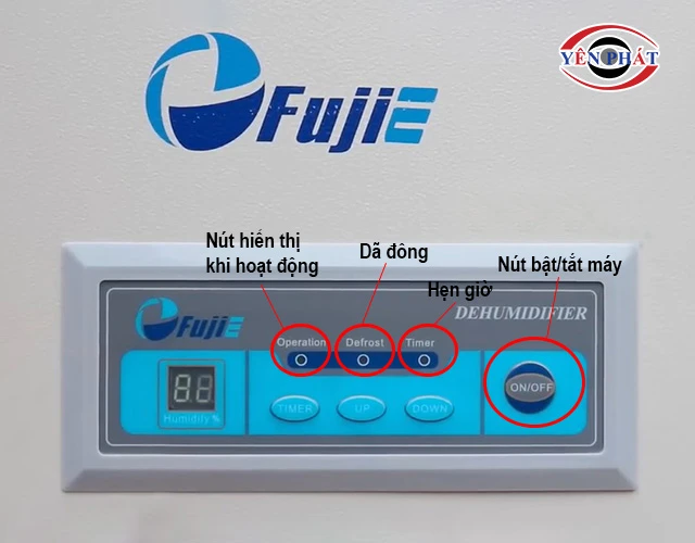 bảng điều khiển của FujiE HM-2408DS