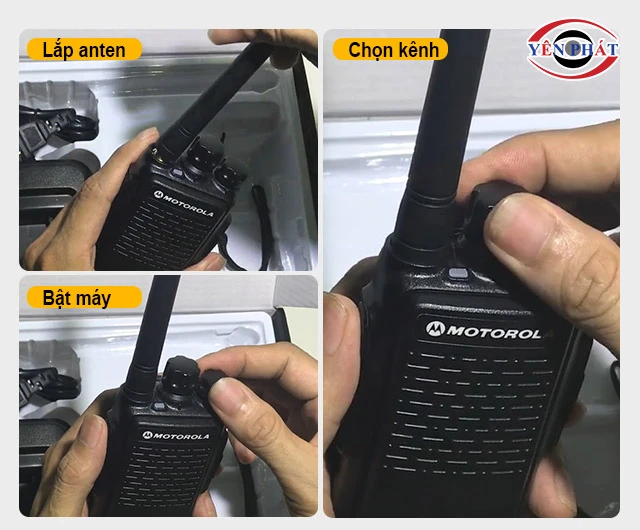 Cách sử dụng máy bộ đàm Motorola GP 1000