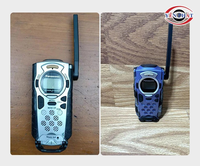 thiết kế của bộ đàm Panasonic 
