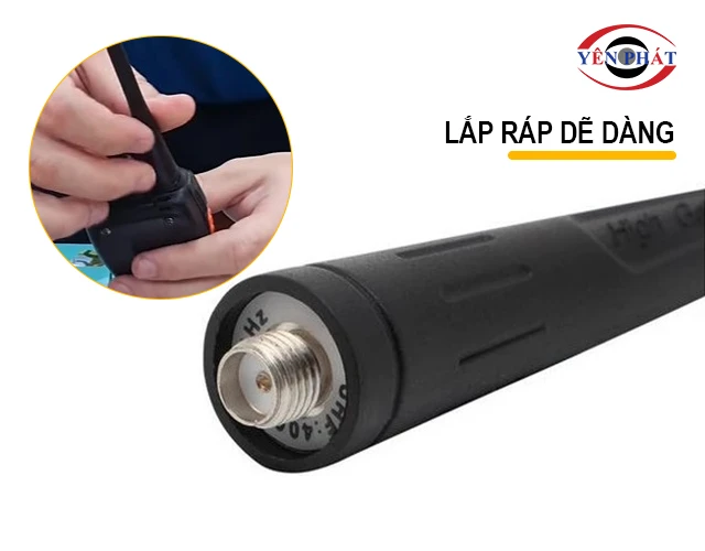 dễ lắp ráp anten bộ đàm