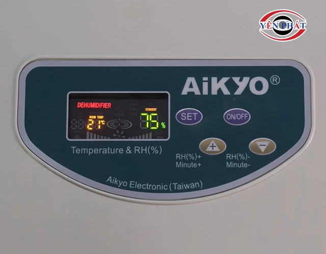 bảng điều khiển máy hút ẩm Aikyo