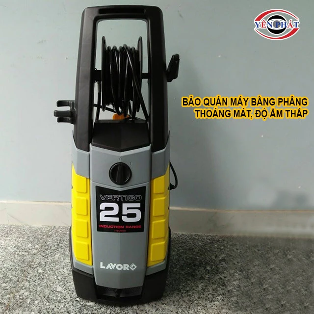 bảo quản máy nơi thoáng mát