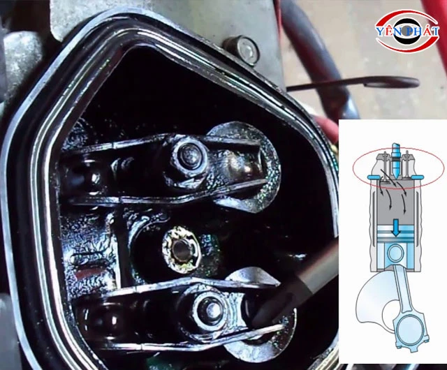 Xu páp động cơ máy bị hỏng