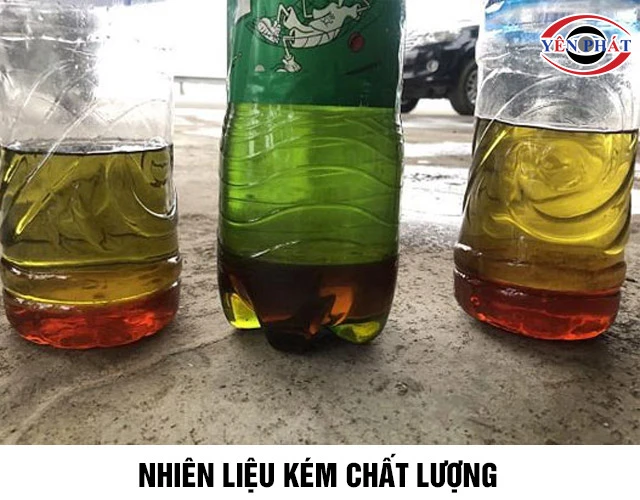 Máy phát điện ra điện yếu do nhiên liệu kém chất lượng
