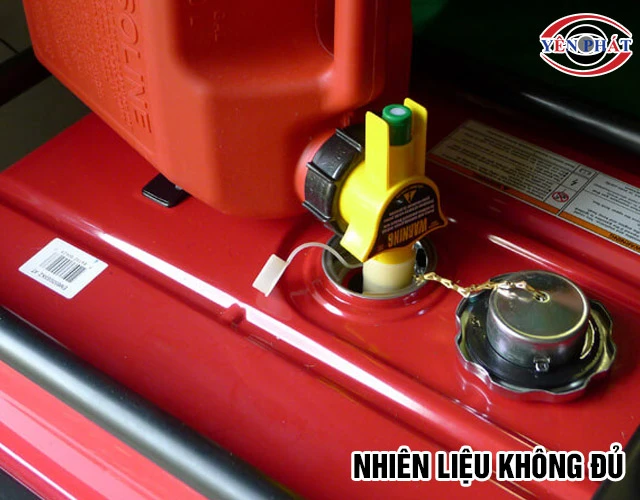 Máy phát điện ra điện yếu do nhiên liệu