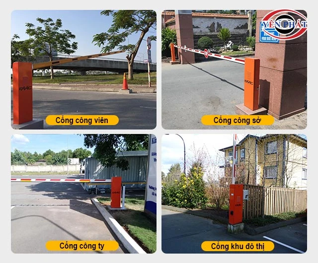 ứng dụng của Barrier tự động FAAC 620 Rapid