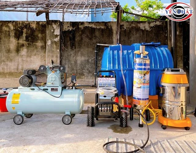 máy nén khí cho tiệm sửa xe máy