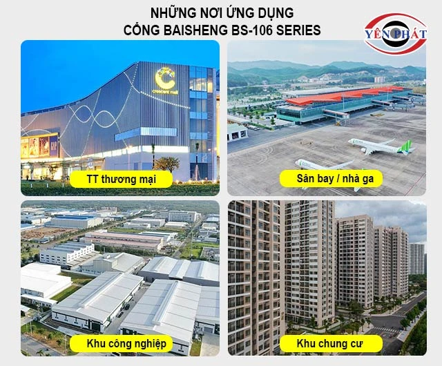 nơi ứng dụng Cổng barrier Baisheng BS-106 Series