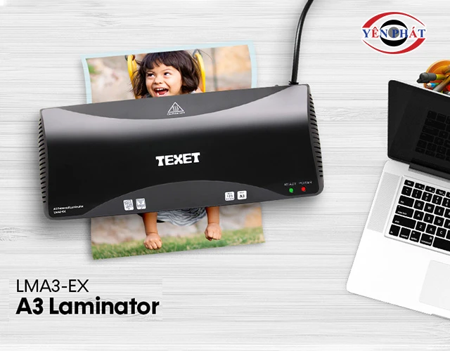 Máy ép nhựa plastic khổ A3 Texet LMA3-EX