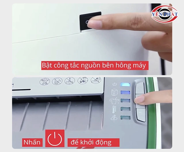 cách khởi động máy